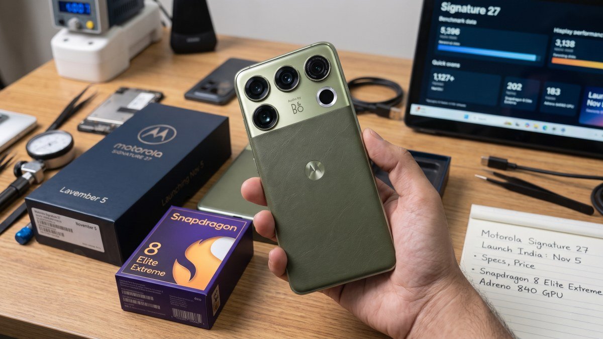 Motorola Signature 27 launch date, Motorola Signature 27 specs, Motorola Signature 27 Snapdragon 8 Elite Extreme Gen 6