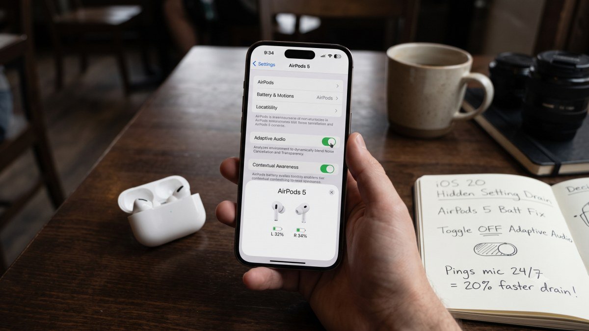 AirPods 5 battery drain iOS 20