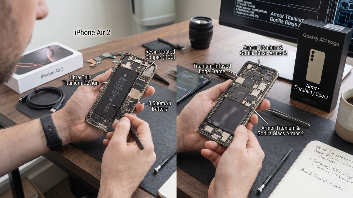 iPhone Air 2 vs Galaxy S27 Edge durability design specs