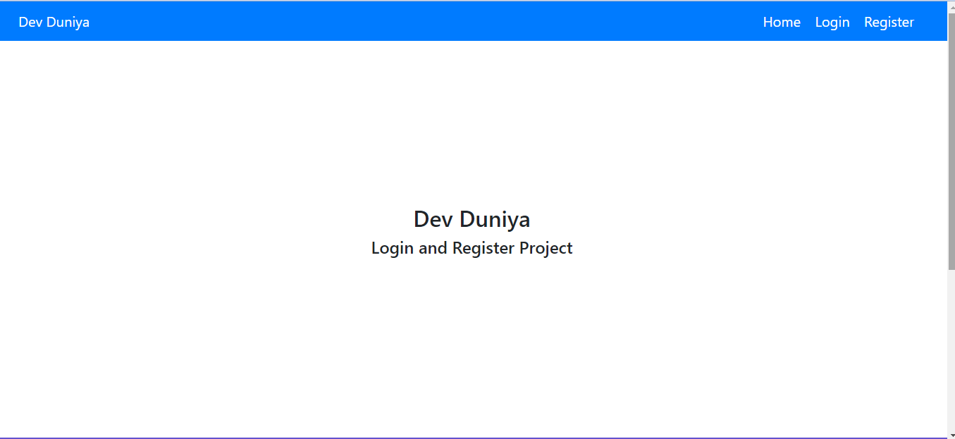 Home page without login
