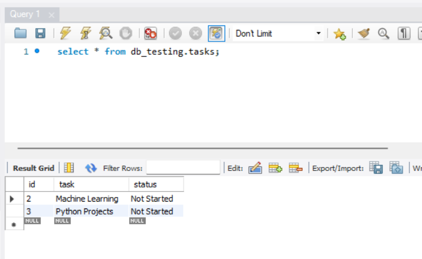 Building a To_do App with Streamlit GUI: Integrating MySQL for Data Storage