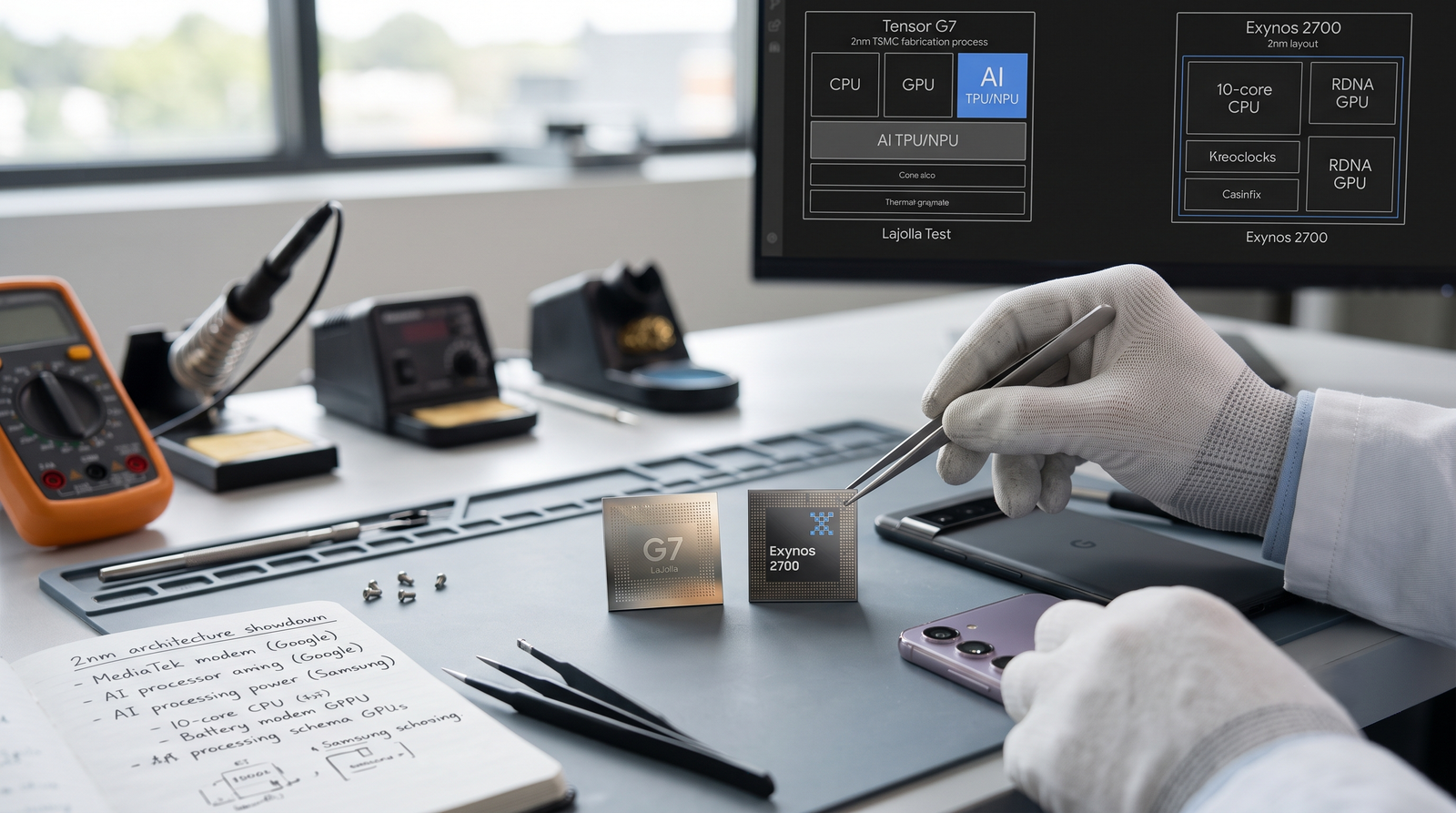 Tensor G7 vs. Exynos 2700